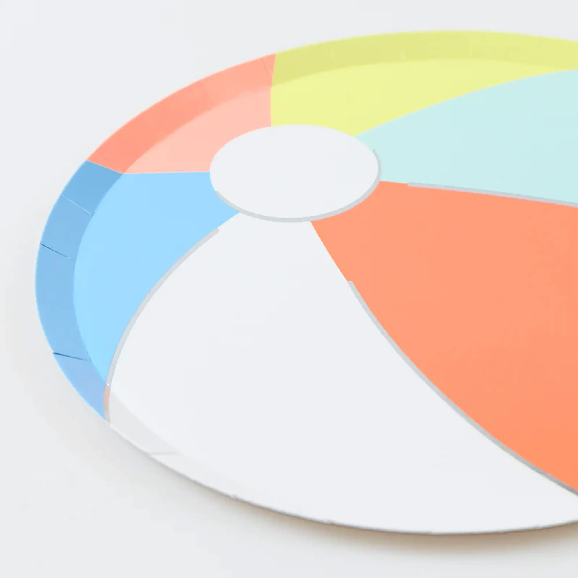 strand, Spinner, Farbsegmente, Plate, Kunststoff