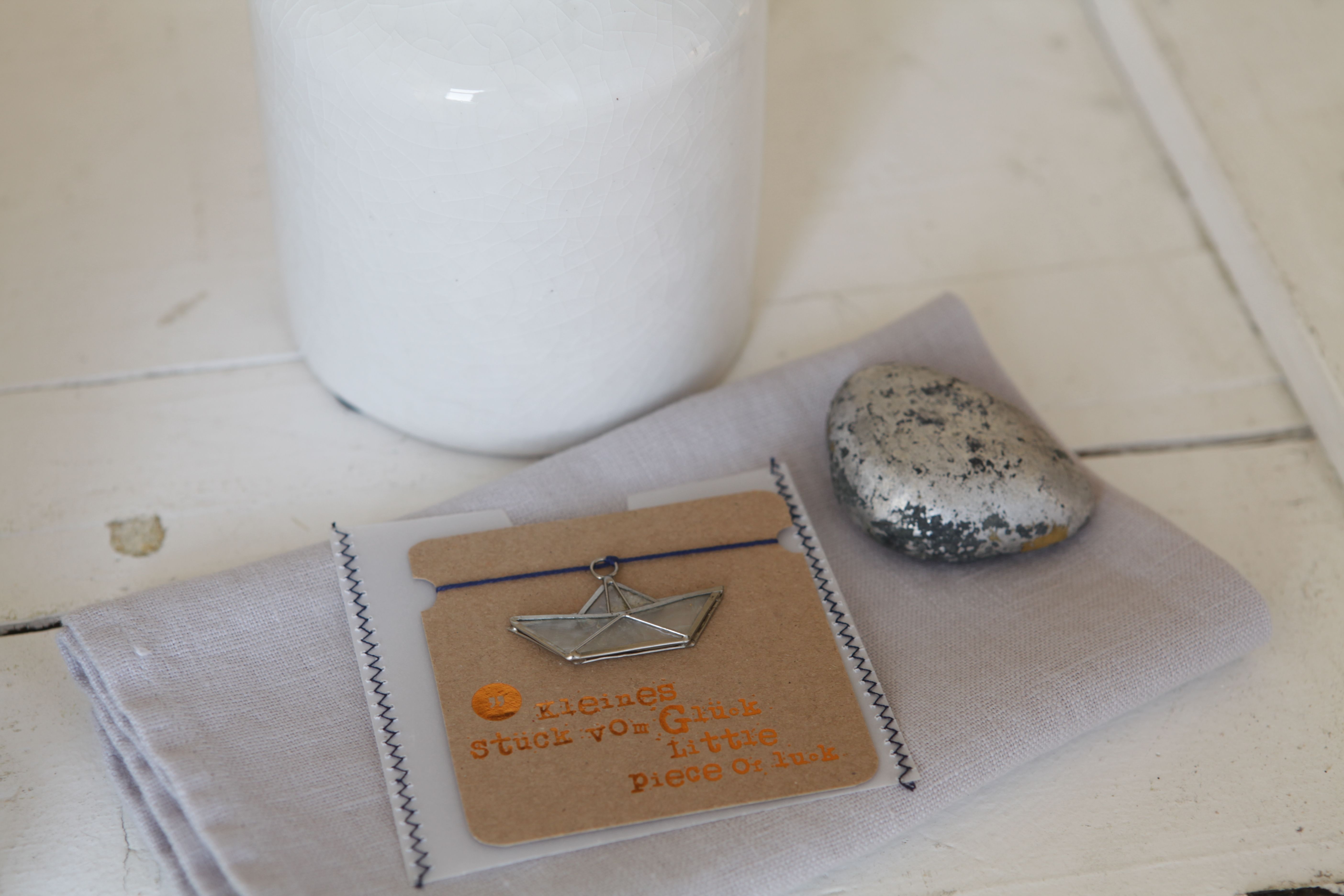 Glücksbringer - Kleines Stück vom Glück "Boot" Glücksbringer - Kleines Stück vom Glück "Boot"