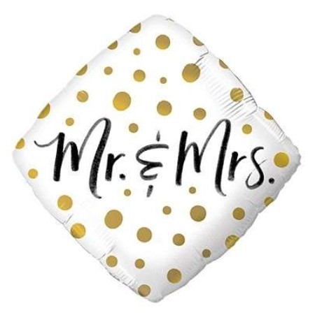 Folienballon "Mr & Mrs" 45cm Folienballon "Mr & Mrs" 45cm