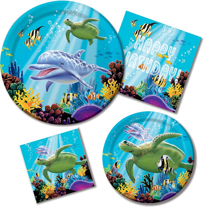 Ocean Party - 16 Kleine Servietten 25x25cm