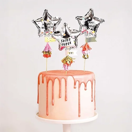 Kuchen, Drip-Kuchen, Rosa Kuchen, Birthday-Kuchen, Kuchen-Dekoration
