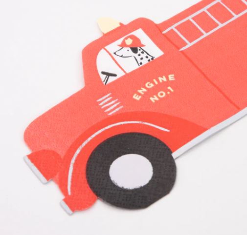 Meri Meri - 16 Servietten "Feuerwehrauto" Meri Meri - 16 Servietten "Feuerwehrauto"