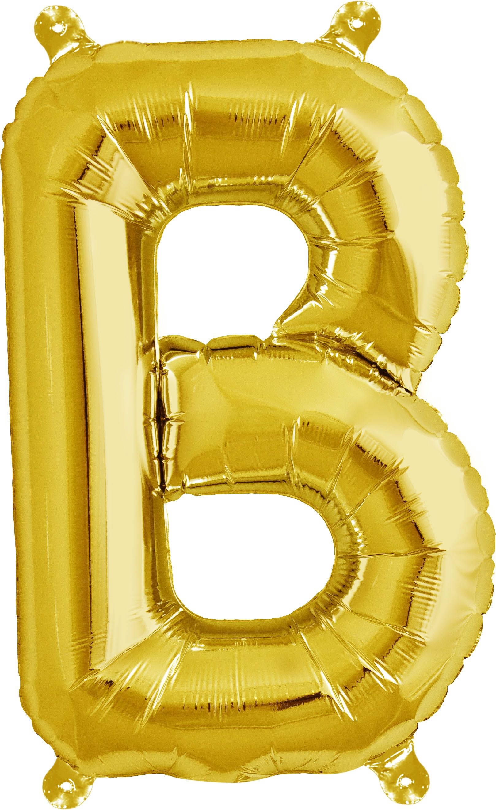 Luftballon Buchstabe B Gold 40cm Luftballon Buchstabe B Gold 40cm