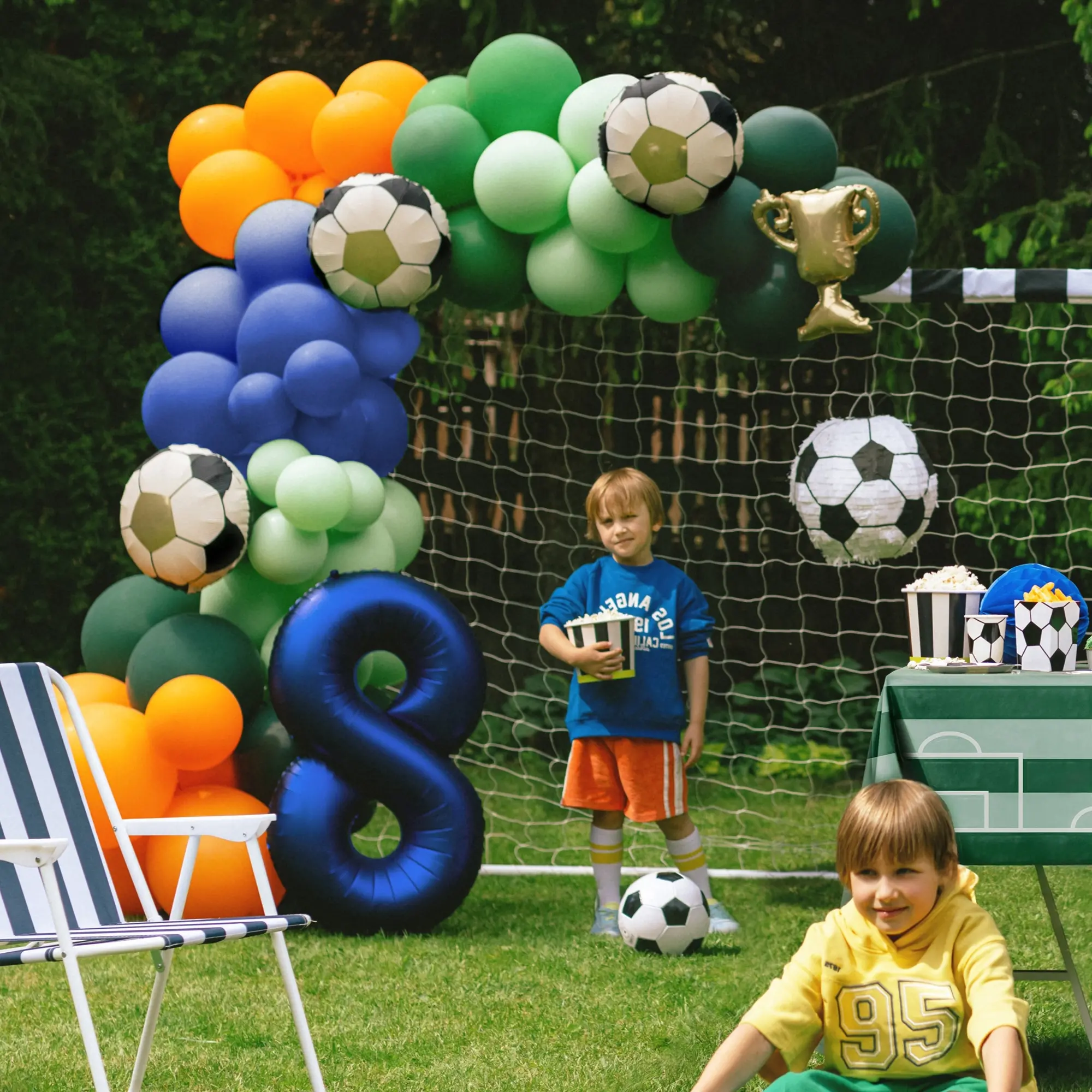 Fußball-Ball, Sphäre, Menschen, Gras, Portrait