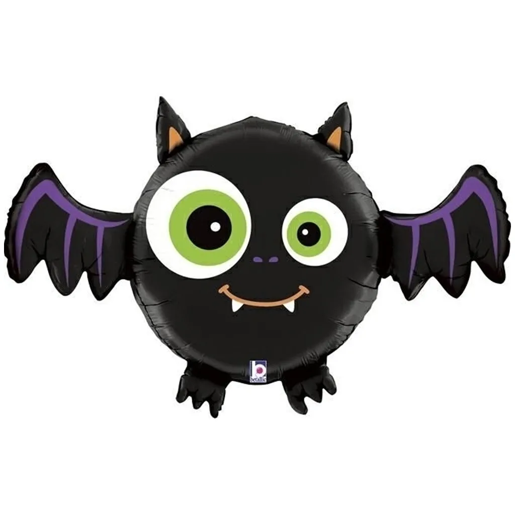 Fledermaus Ballon, Halloween Dekoration, Luftballon, Schwarze Fledermaus, Großes Ballon