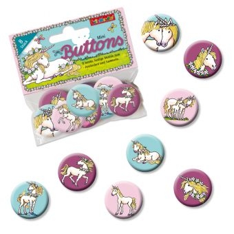 Einhorn - 8 Minibuttons