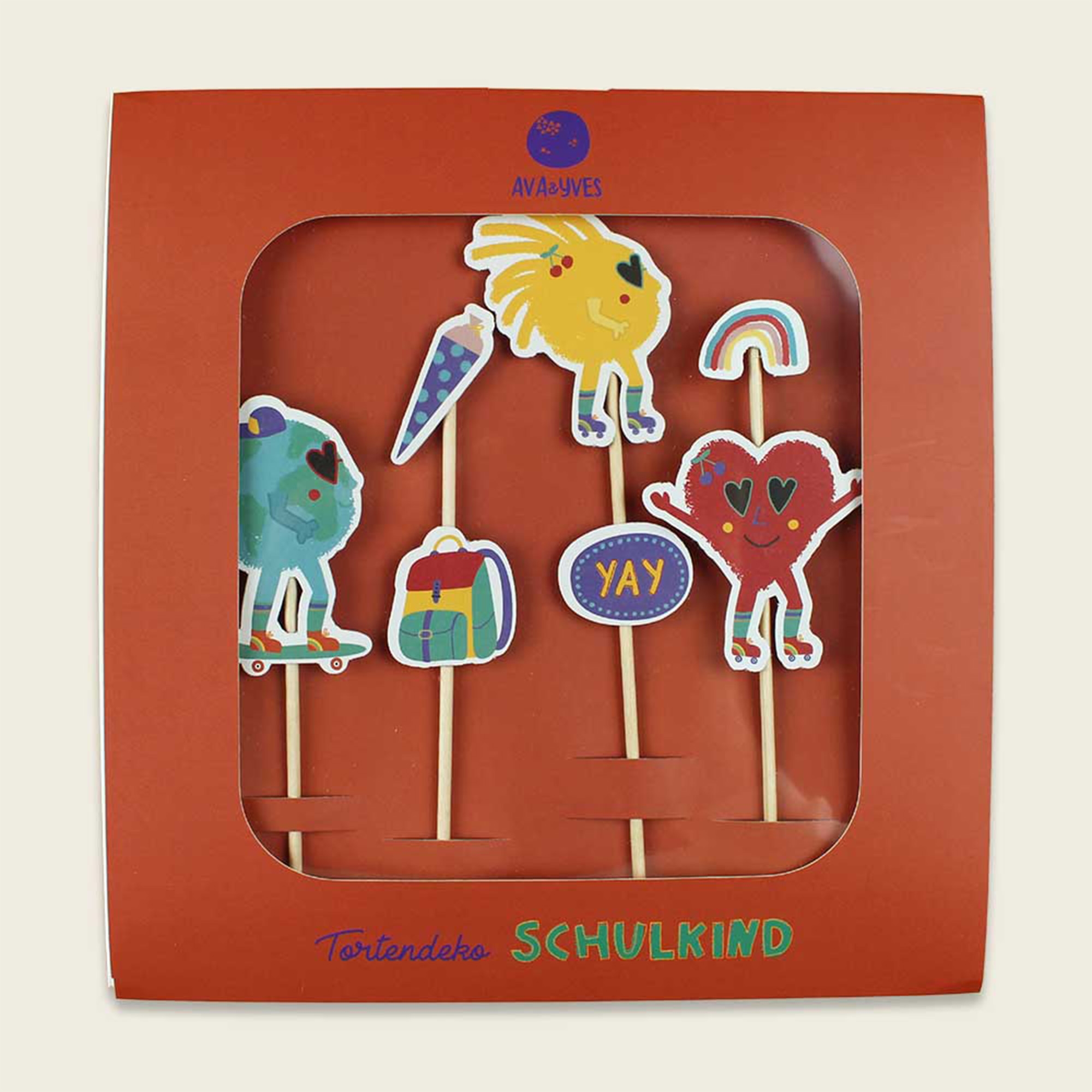 Einschulung - Tortendeko "Sunny & Friends" Essen, Süßigkeiten