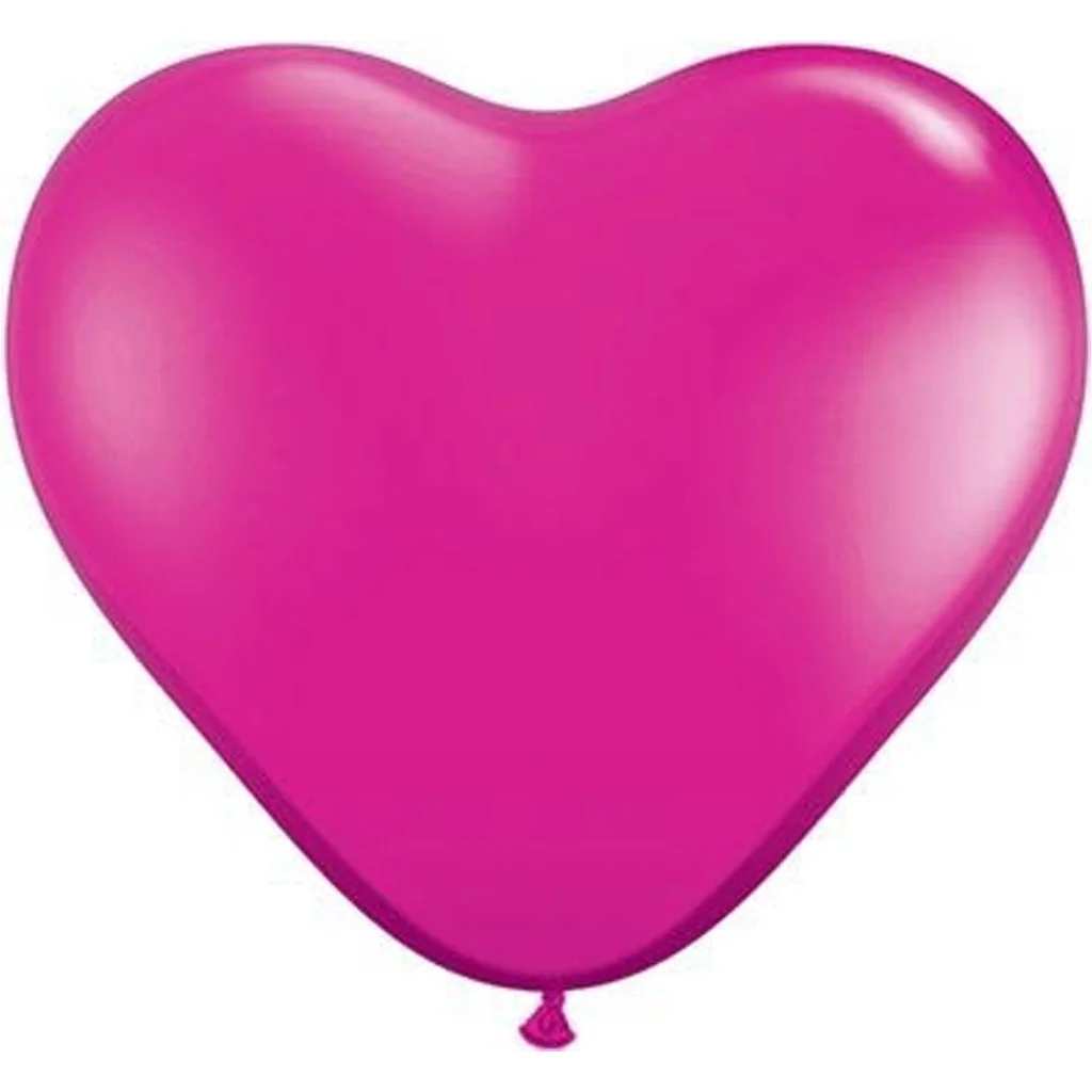 Herzballon, Luftballon, Pink, Herzform, Ballon