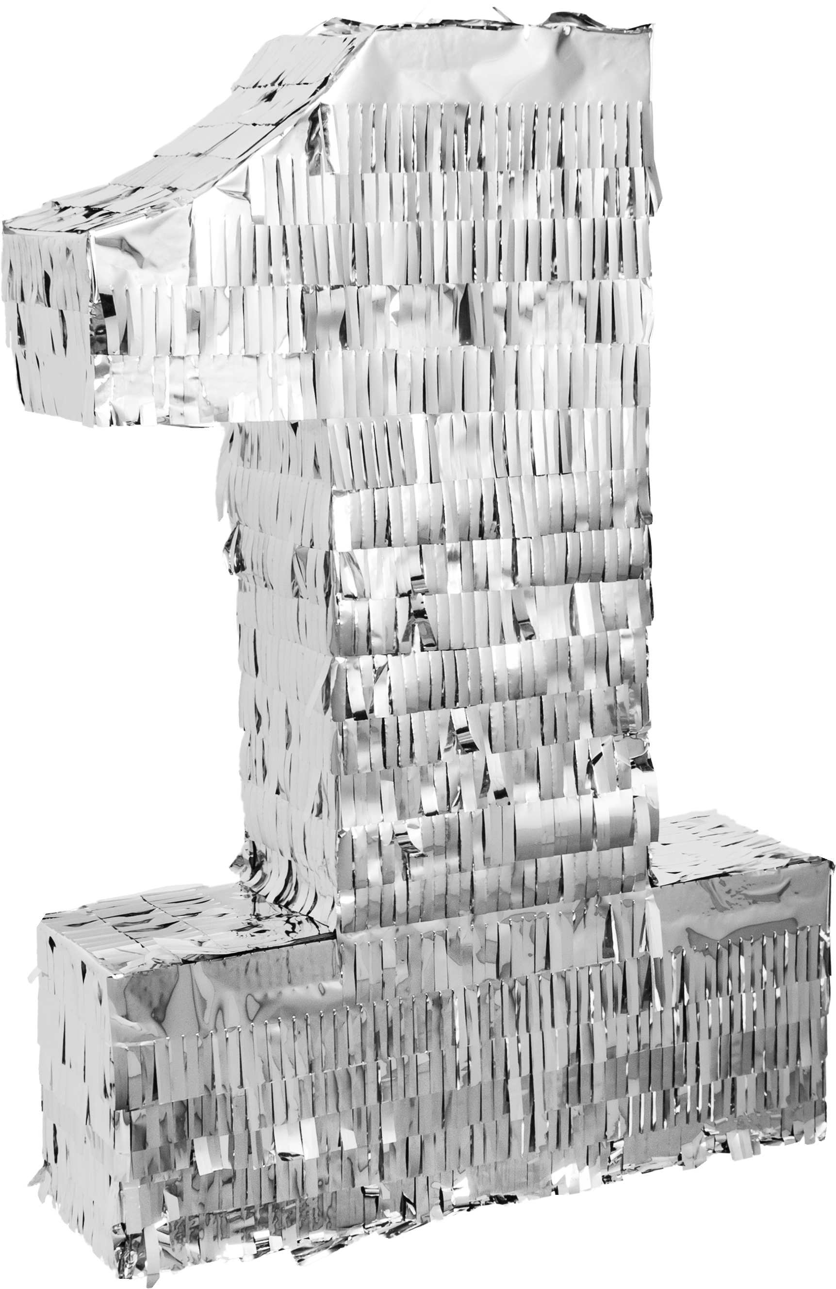 Pinata Zahl "1", Silber Pinata Zahl "1", Silber