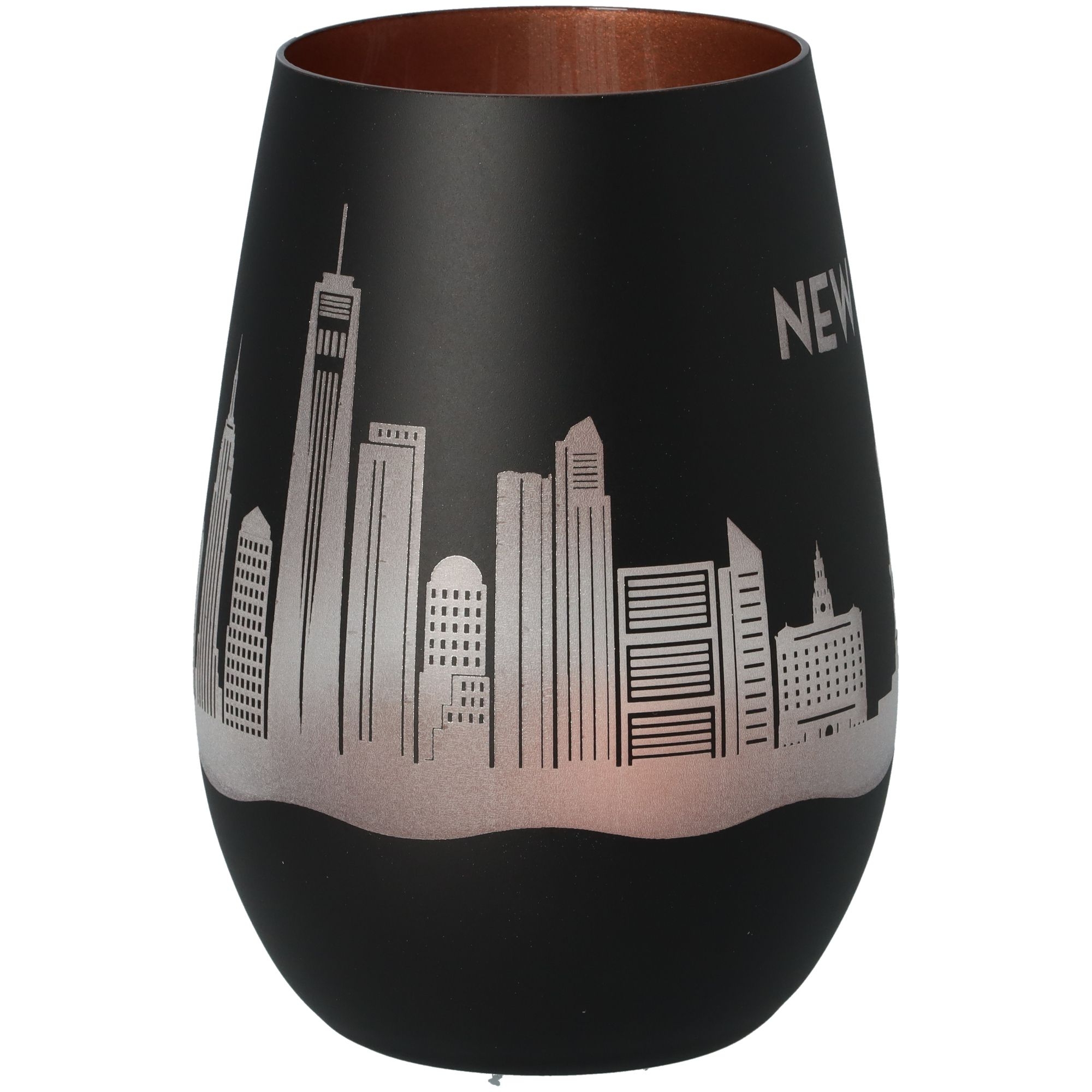 Windlicht Skyline New York Schwarz/Bronze Windlicht Skyline New York Schwarz/Bronze