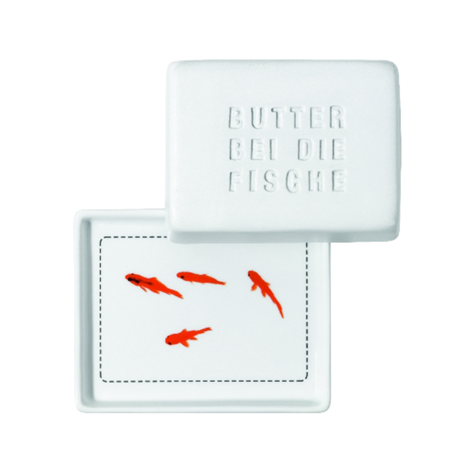 Räder Design - Butterdose "Butter bei die Fische" klein