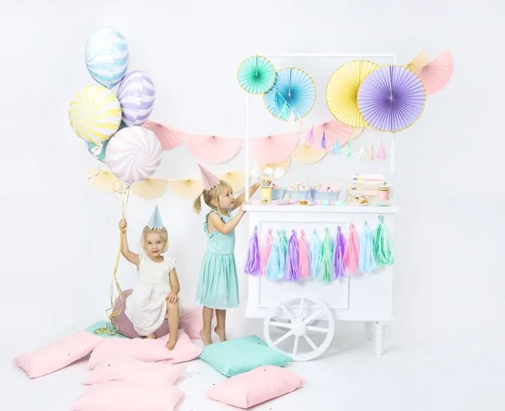 6 Partyhüte Pastellmix 6 Partyhüte Pastellmix