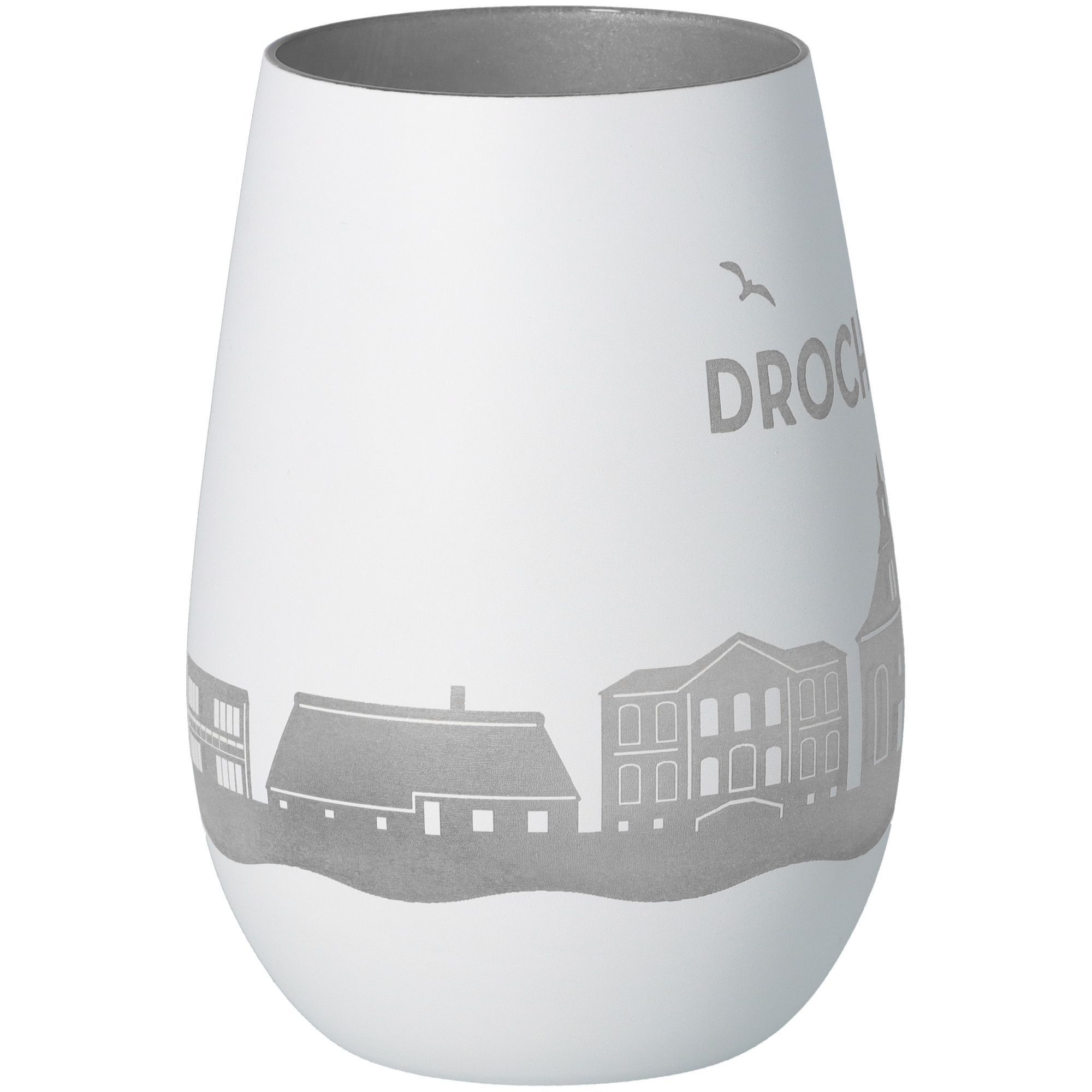 Windlicht Skyline Drochtersen Weiß/Silber Windlicht Skyline Drochtersen Weiß/Silber