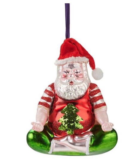 Weihnachtskugel "meditierender Santa" Weihnachtskugel "meditierender Santa"