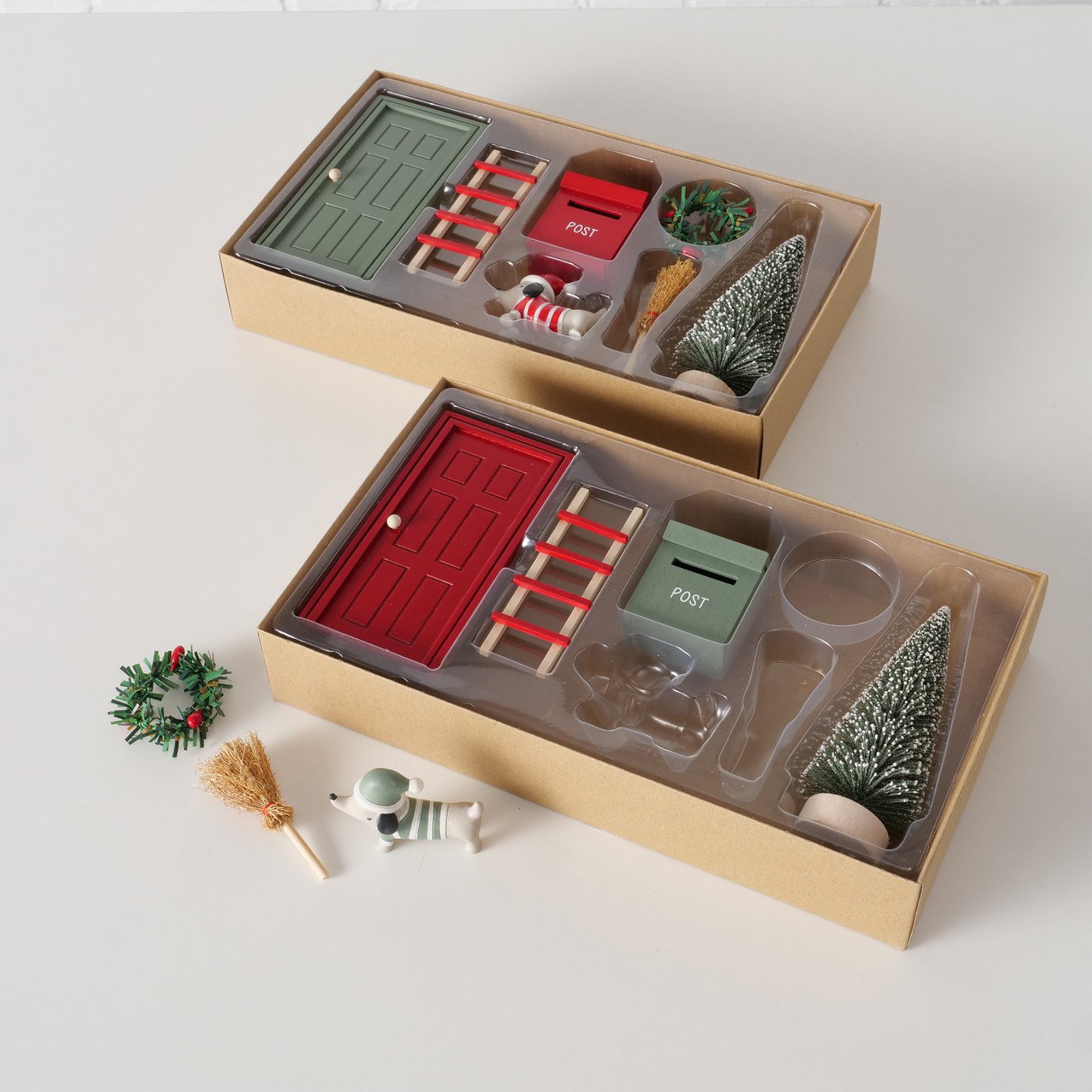 7 teiliges Wichteltürset Barney, Rot 7 teiliges Wichteltürset Barney, Rot