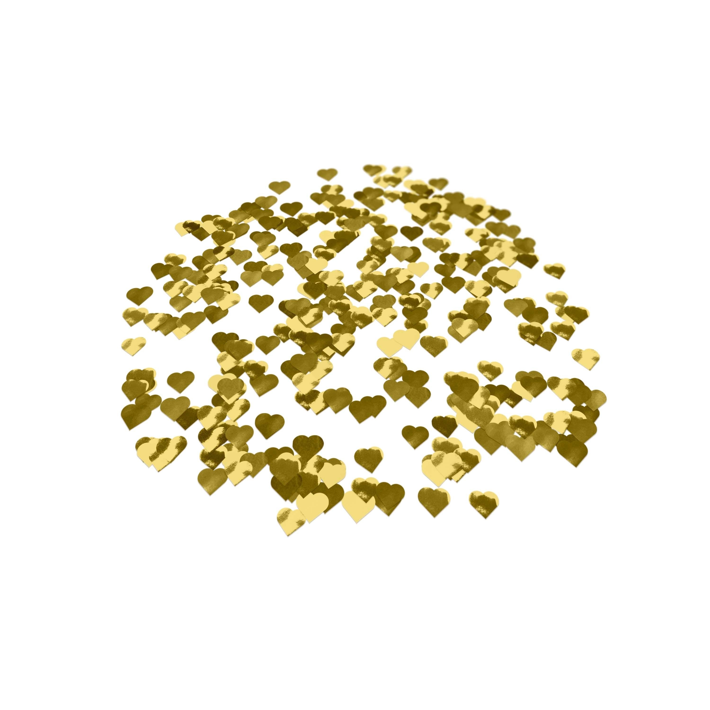 Folienkonfetti 1,7cm Herz 15g Gold