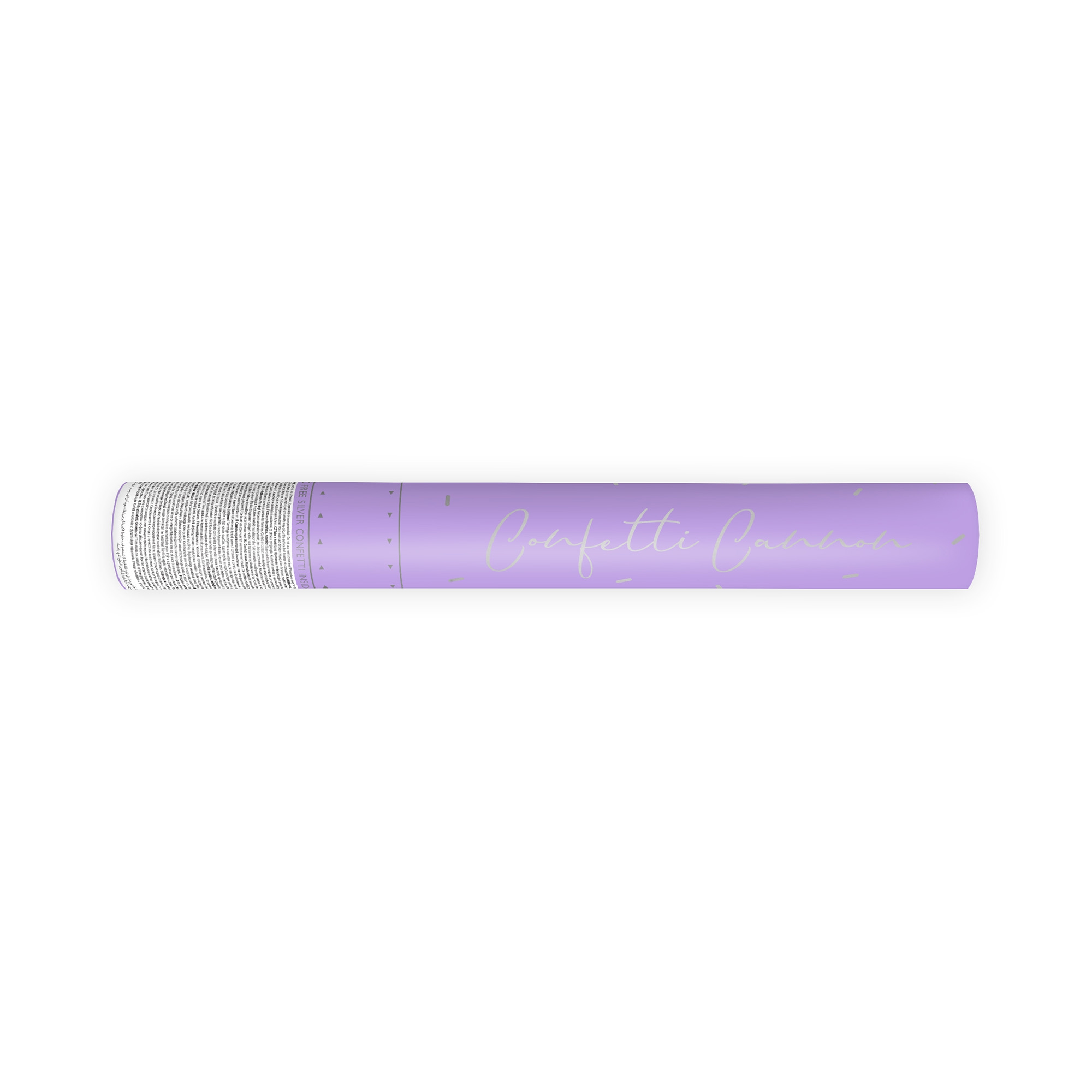 Konfettikanone, Silber 100 % Biologisch abbaubar, 40 cm Elektrisches Gerät, Mikrophon