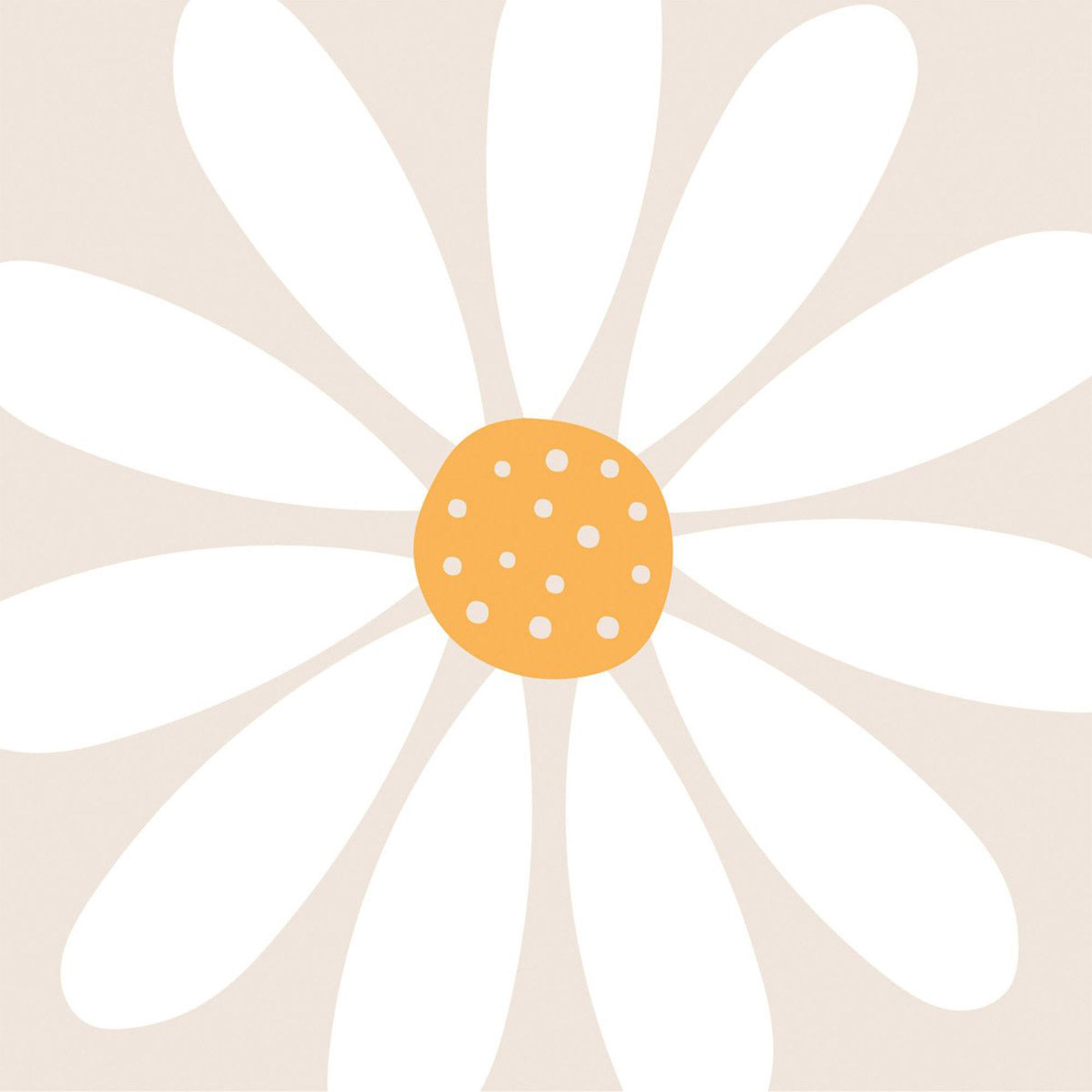 20 Servietten "Happy Flower" 33x33cm Gänseblümchen, Blume, Pflanze, Anemone, Deckenventilator