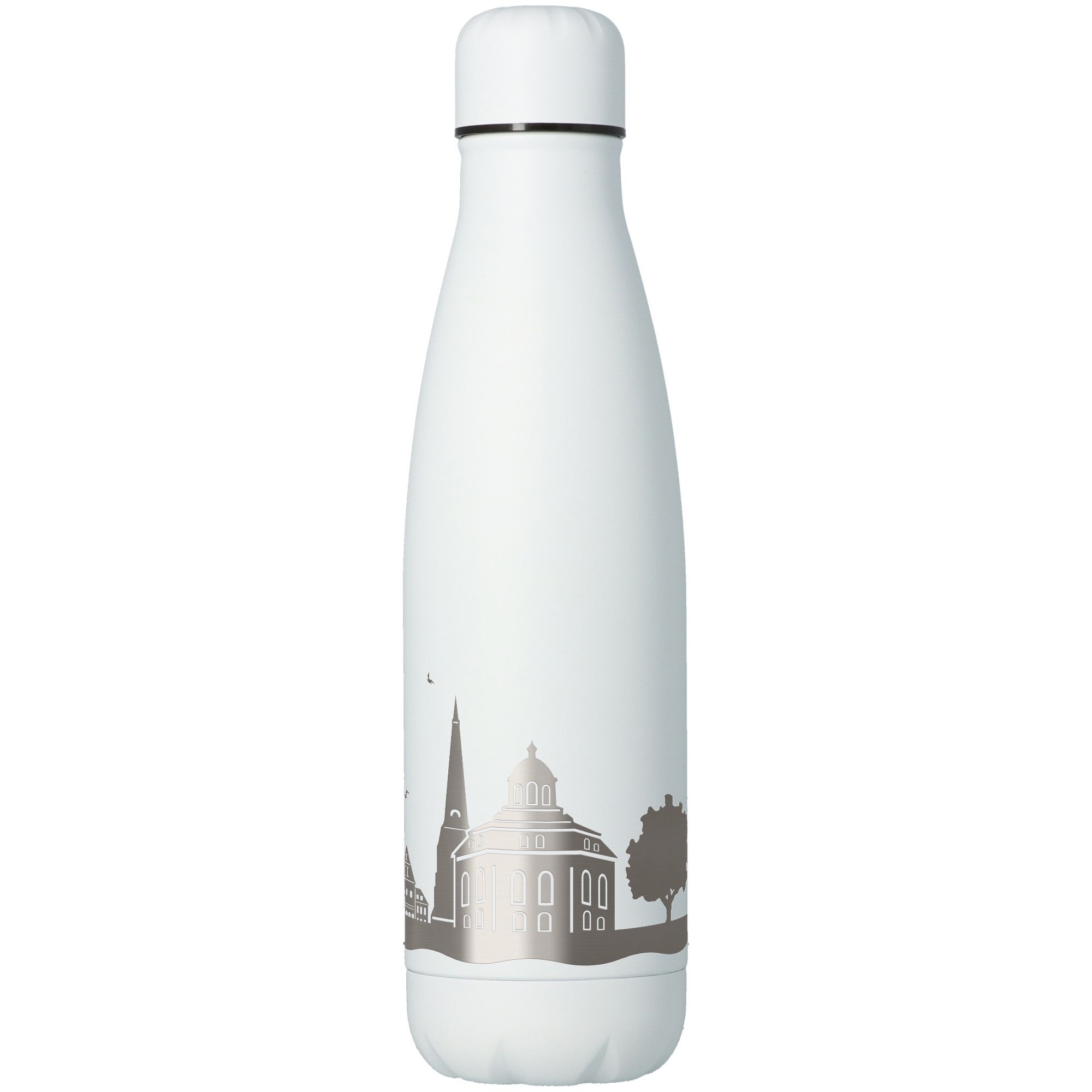 bf09e7f562d20171f49d7c7f5e8094729d189213 Trinkflasche Skyline Rellingen Weiß 500ml
