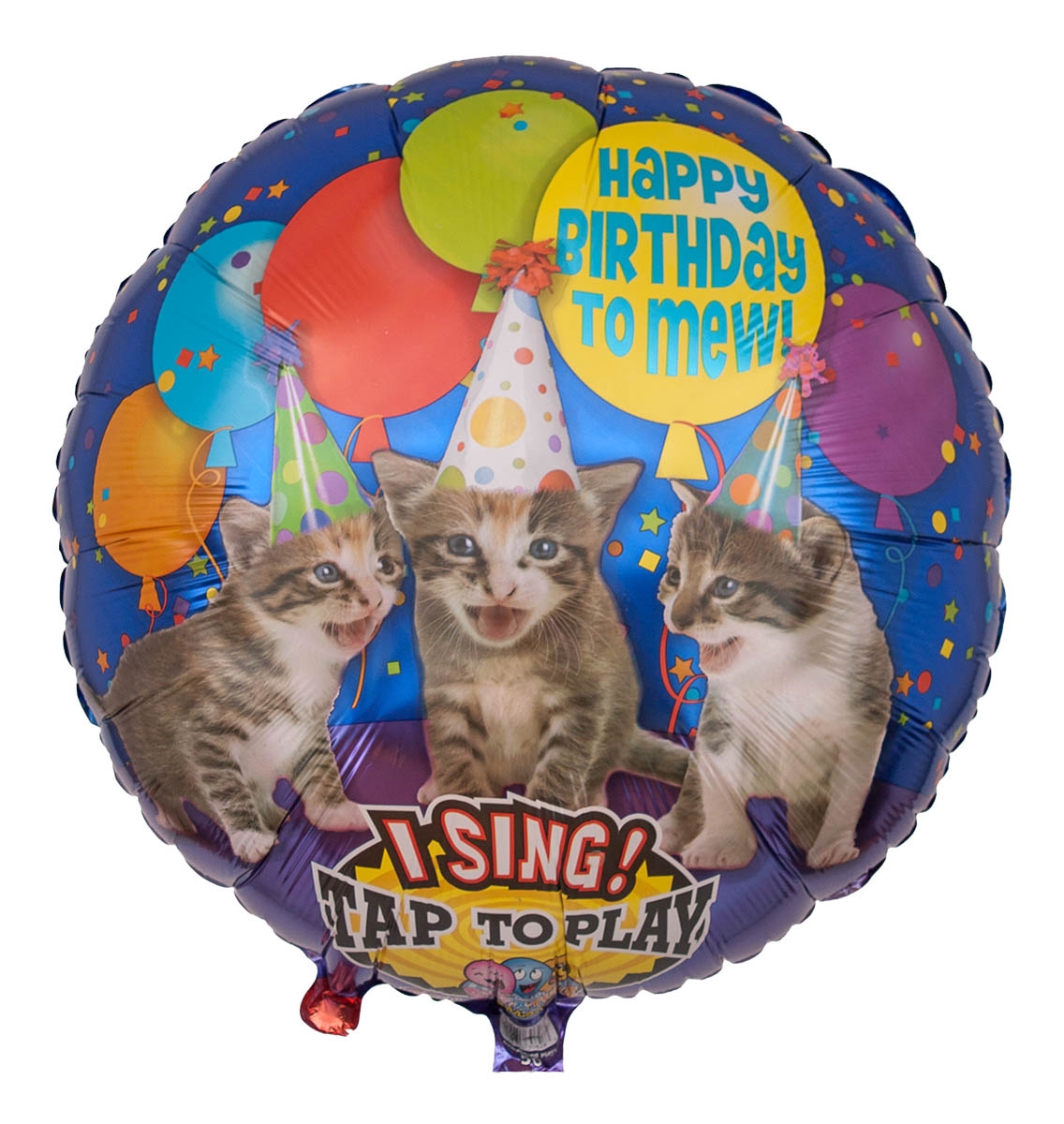 Musikballon Miauende Katzen zum Geburtstag 71cm