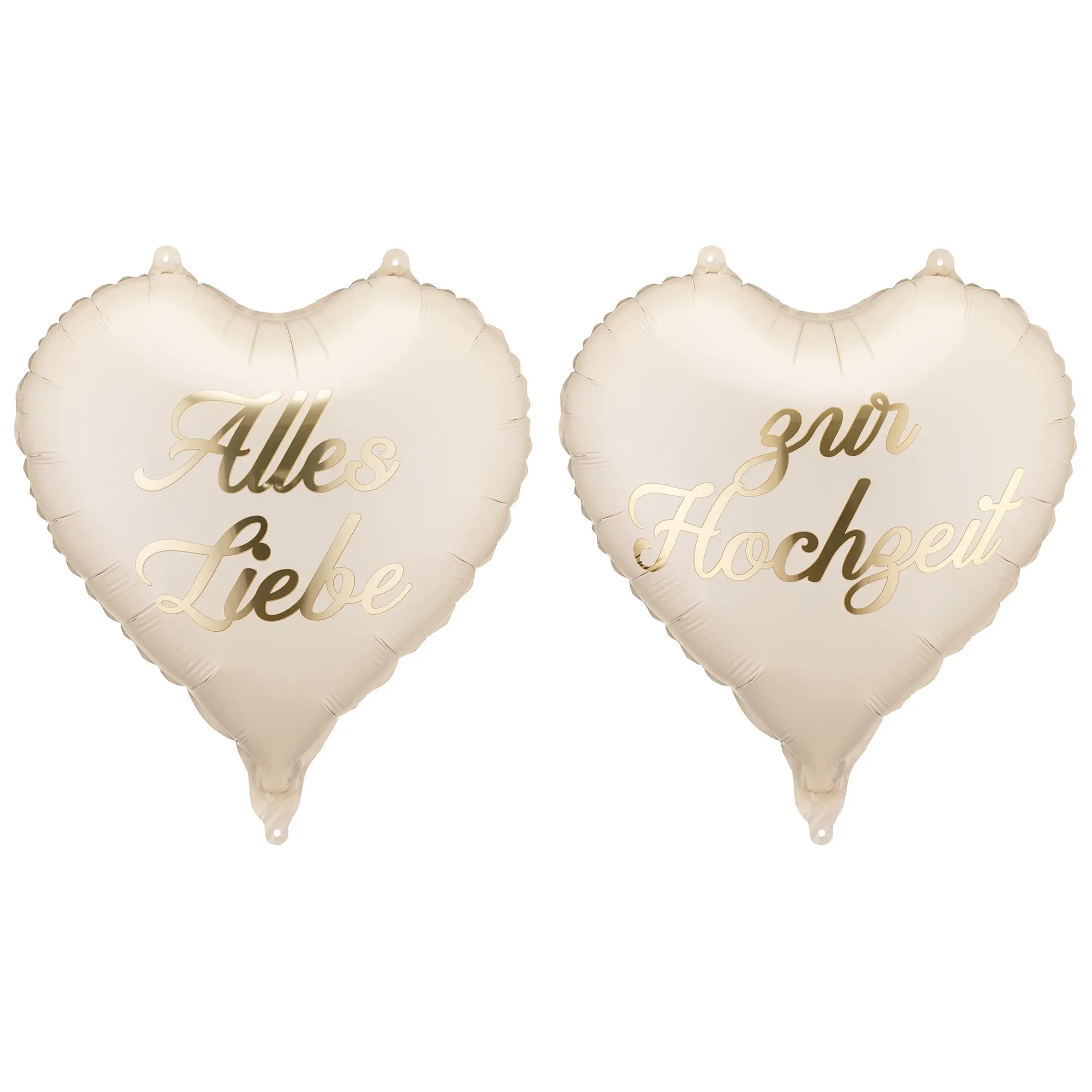 Herzballon, Luftballon, Hochzeit, Beige, Deko