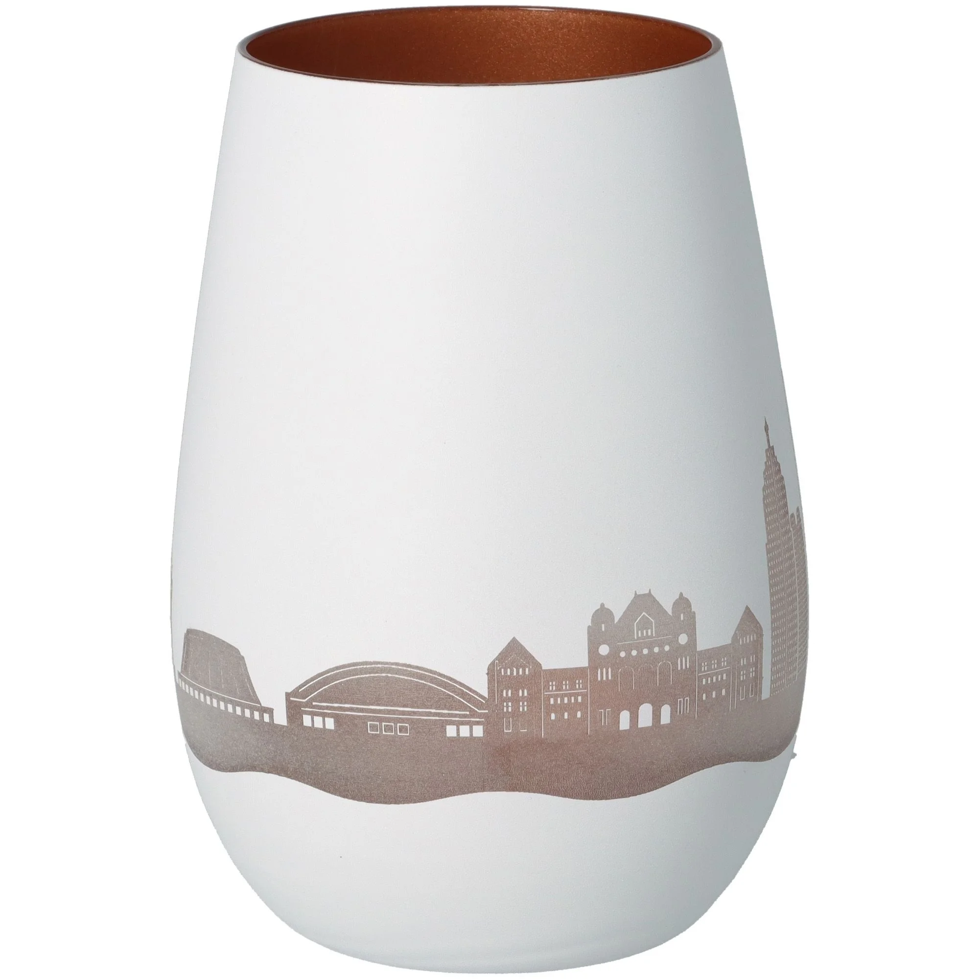 vase, keramik, weiß, cityscape, muster