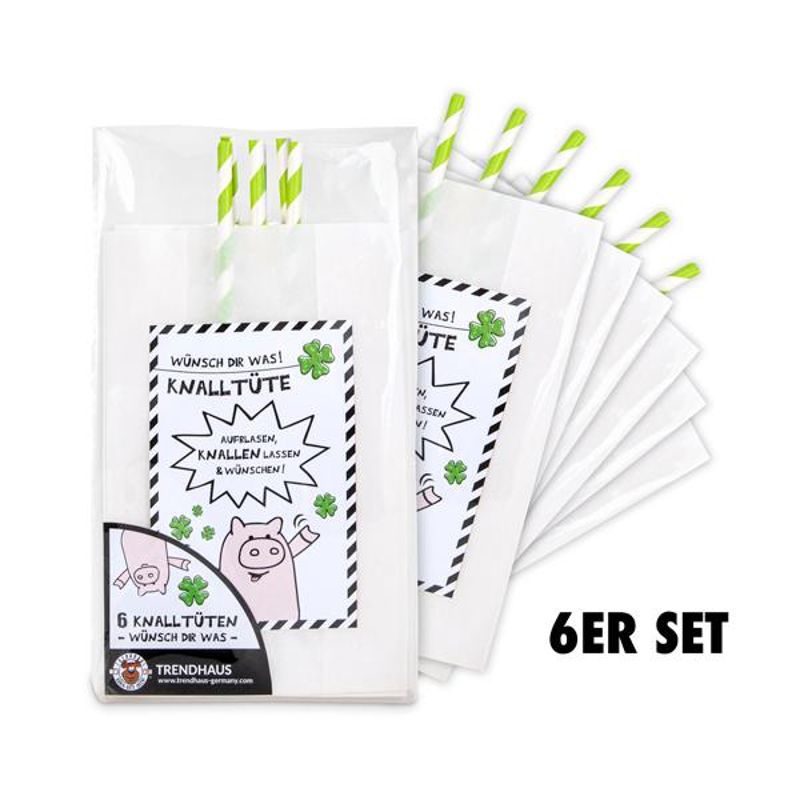 6 Knalltüten mit Konfetti 6 Knalltüten mit Konfetti