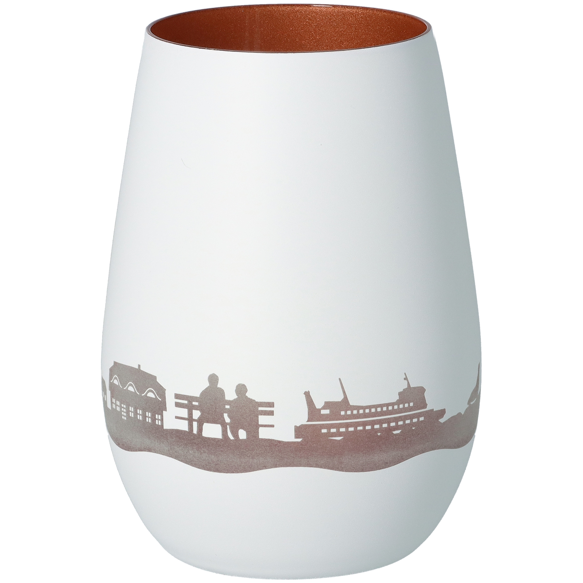 Windlicht Skyline Amrum Weiß/Bronze Windlicht Skyline Amrum Weiß/Bronze