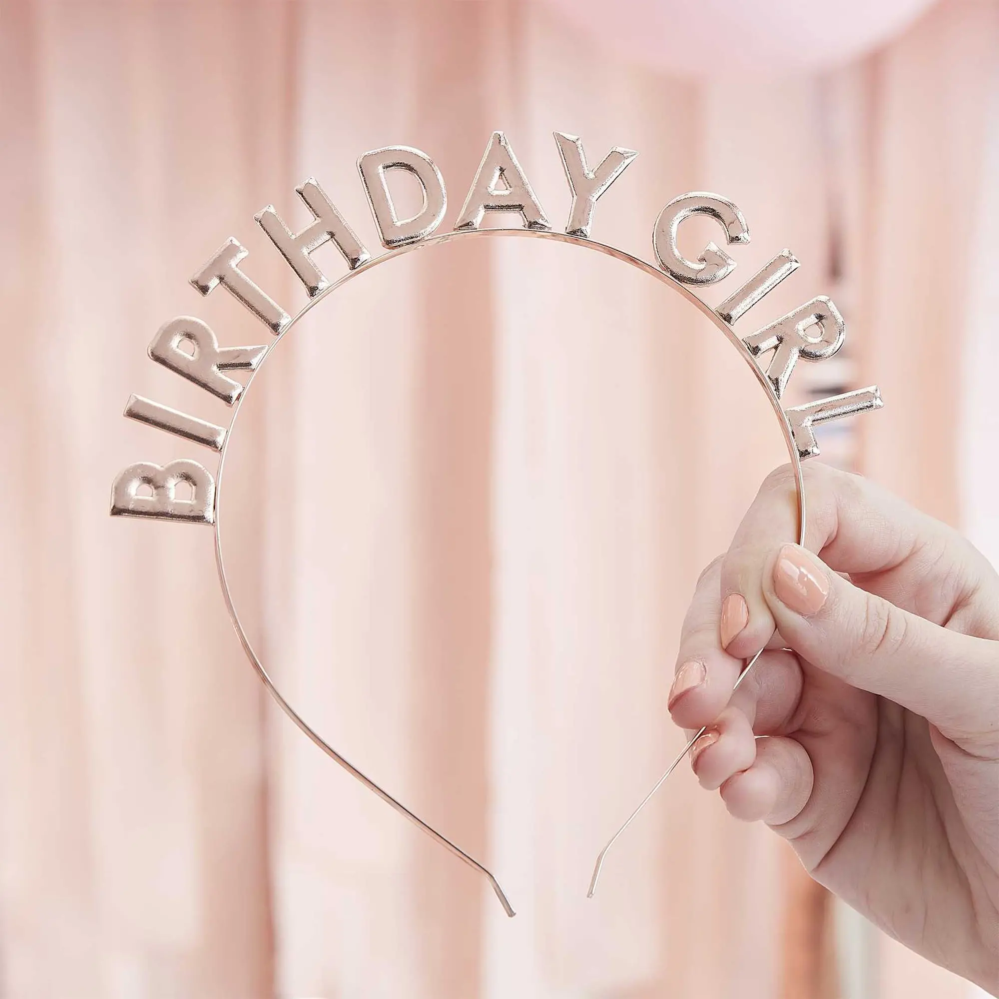 Haarreifen "Birthday Girl", Rosegold