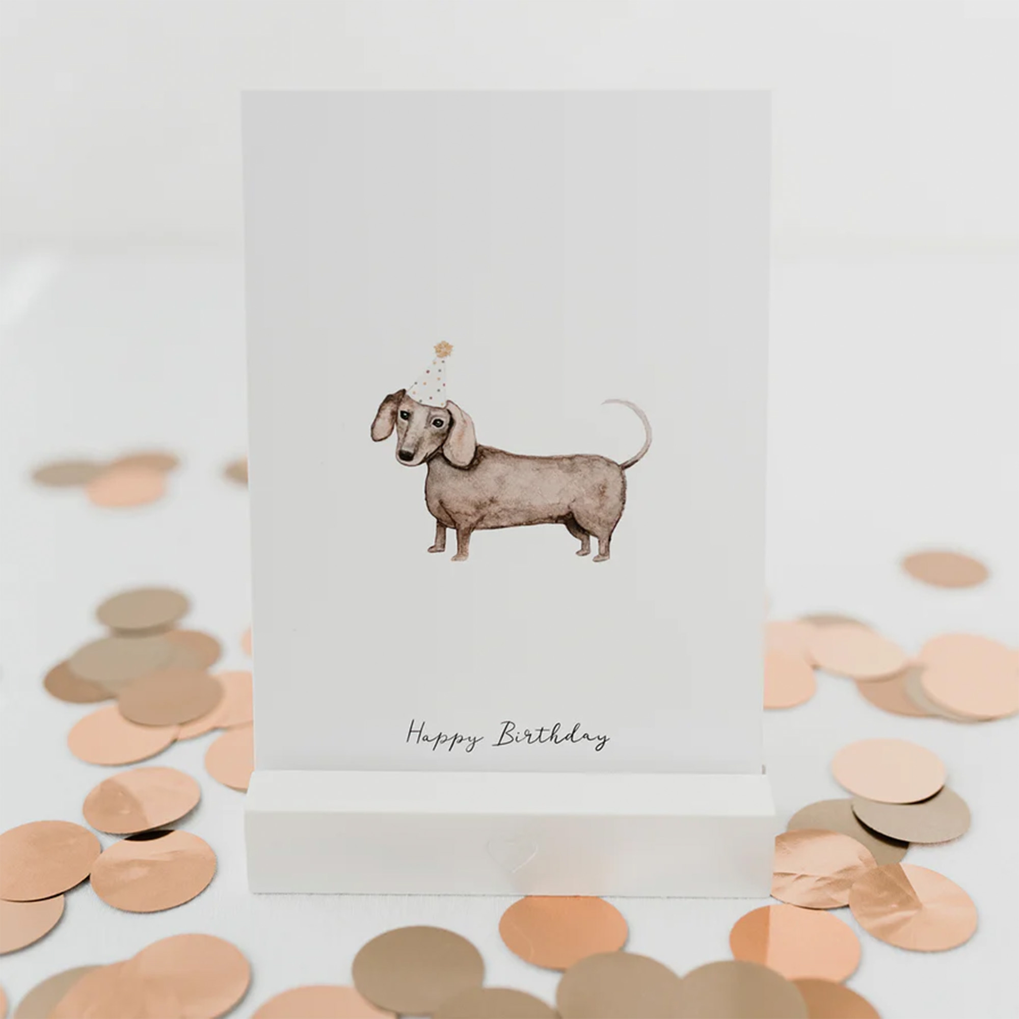 Eulenschnitt - KartenstÀnder "Herz" weià im 2er Set Eulenschnitt - KartenstÀnder "Herz" weià im 2er Set