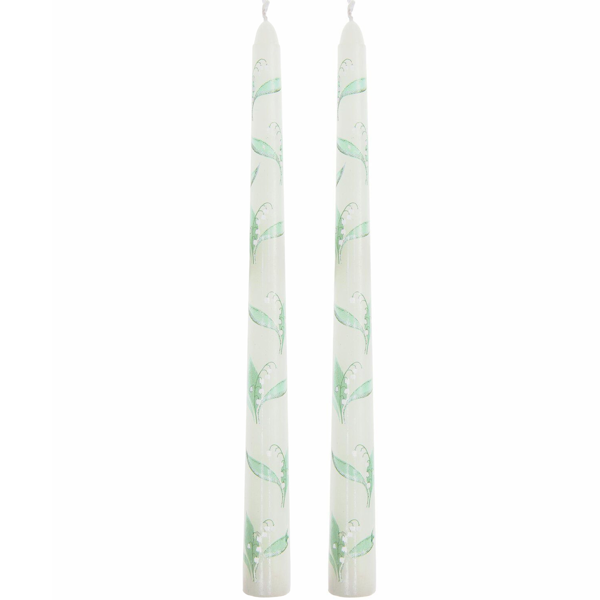 2 Spitzkerzen "Maiglöckchen" Kerze