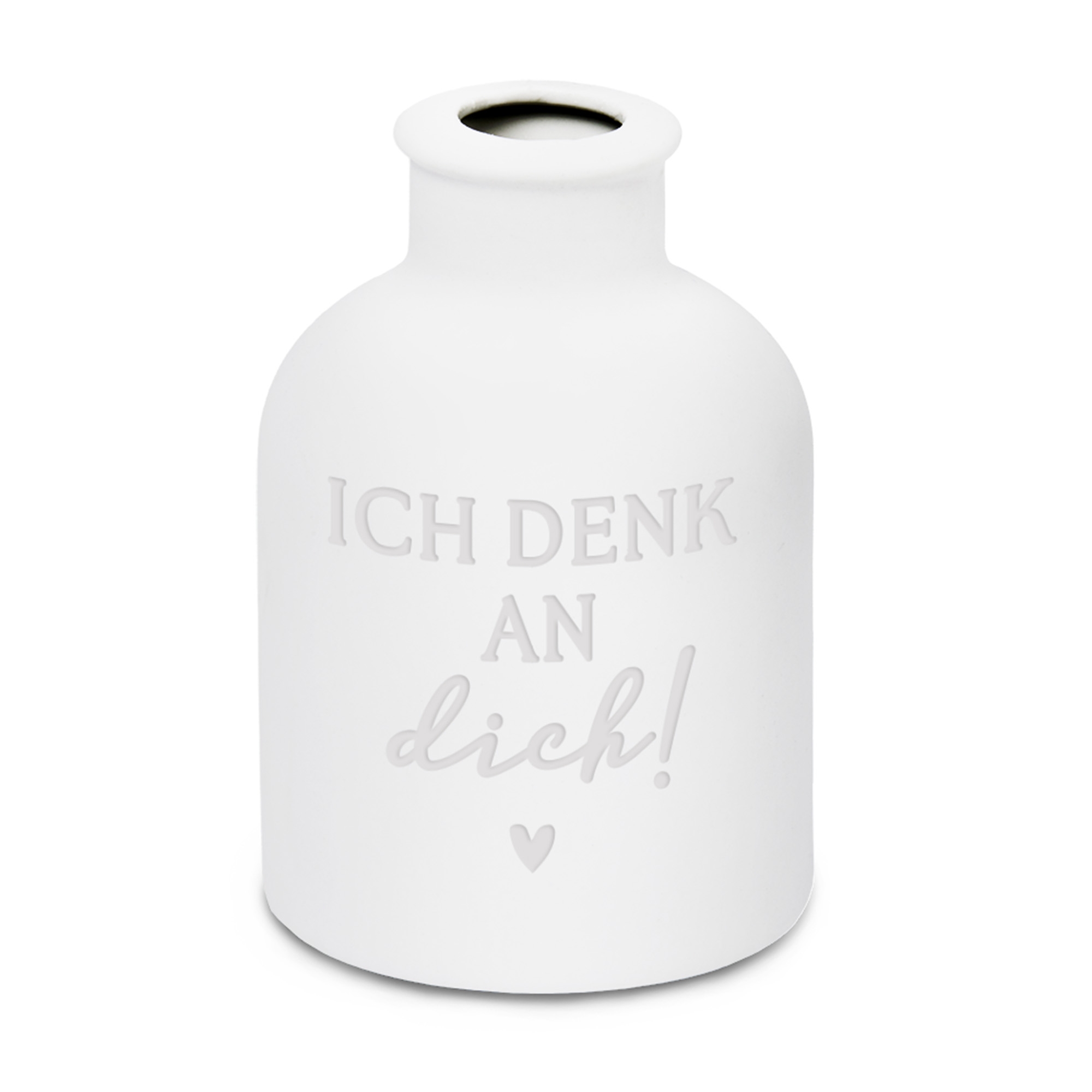Vase "Ich denk an dich!" Krug, Töpferei, Porzellan, Vase, Flasche