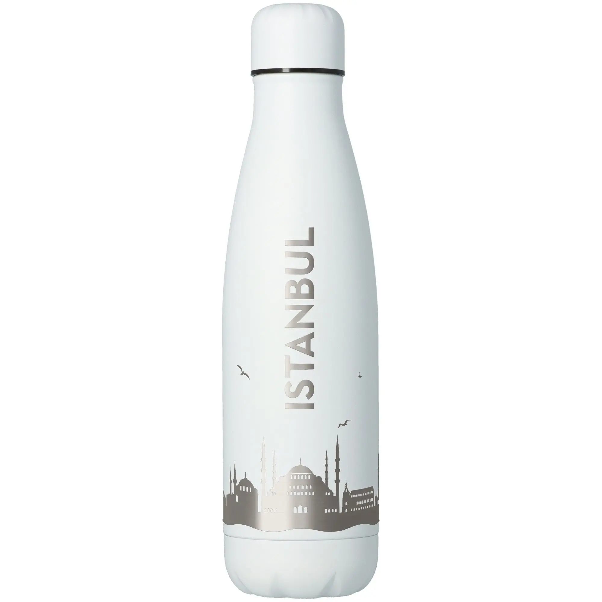 Trinkflasche Skyline Istanbul Weiß 500ml
