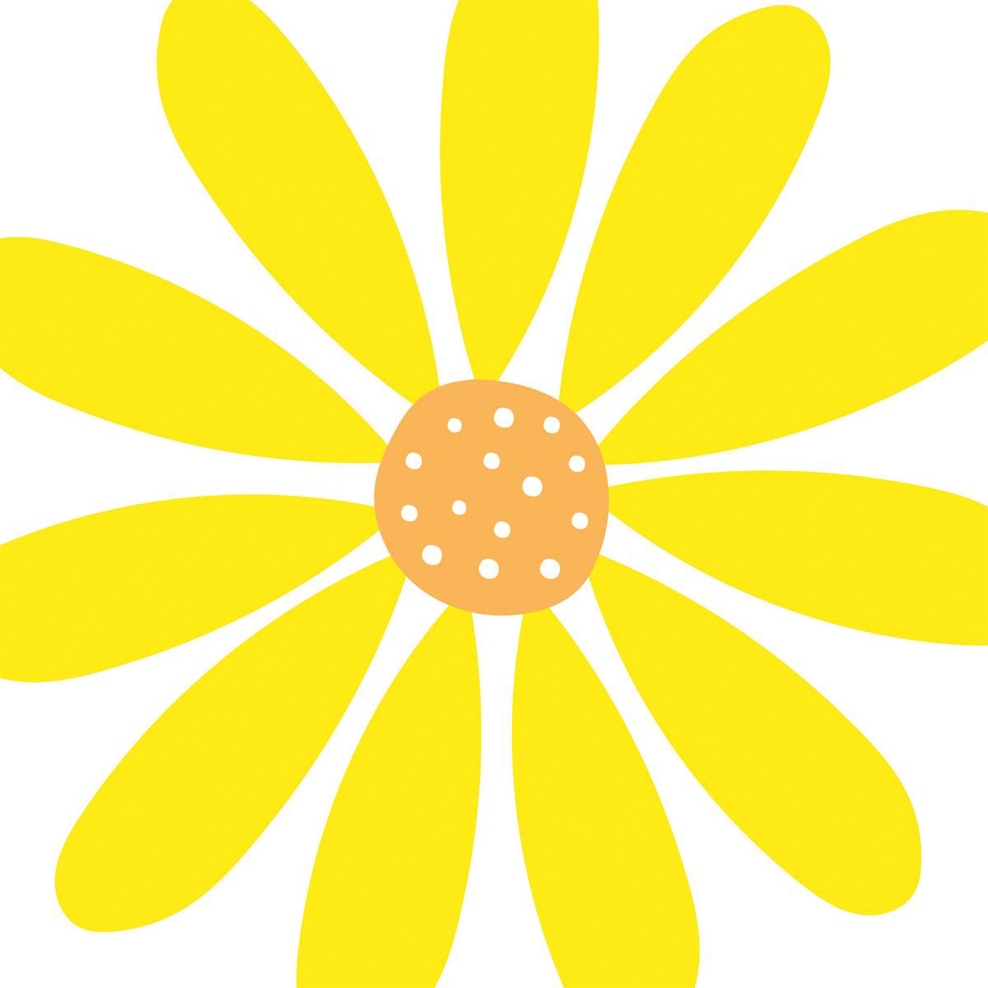 20 Servietten "Sonnenblume" 33x33cm Gänseblümchen, Blume, Pflanze