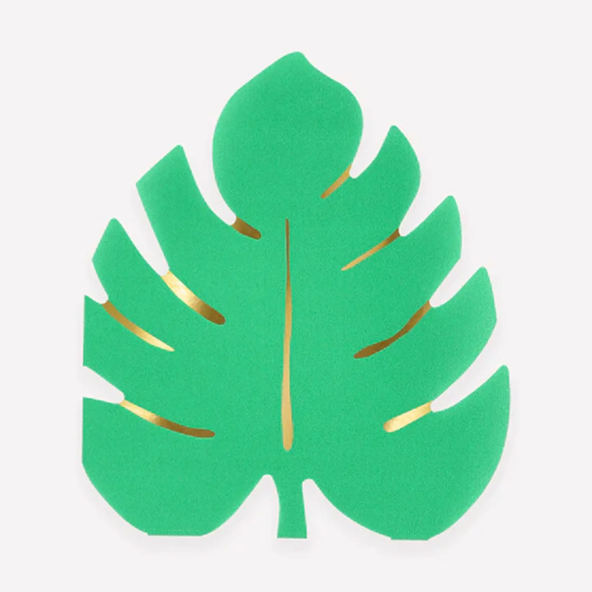 Monstera Blatt, grünes Blatt, Ausschnitt, Dekor, Platzkarte