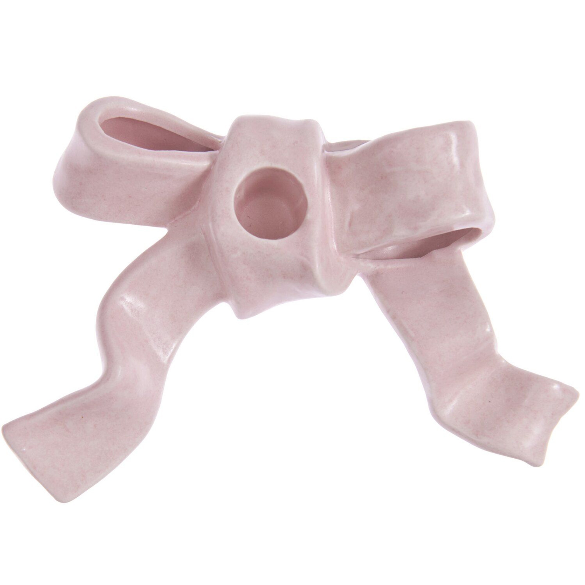 Kerzenständer "Schleife" Rosa 17cm Zubehor, Formelle Kleidung, Krawatte