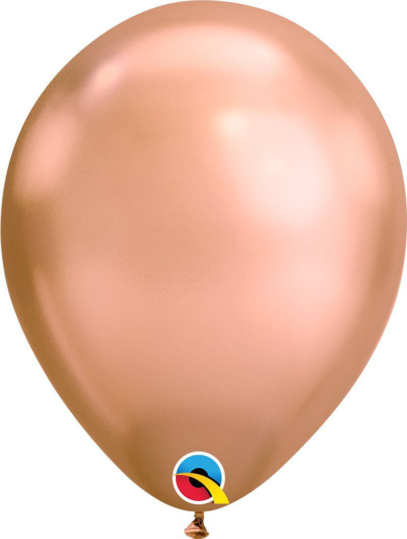 Latexballon Chrome Roségold à 30cm Ballon, Ei, Essen
