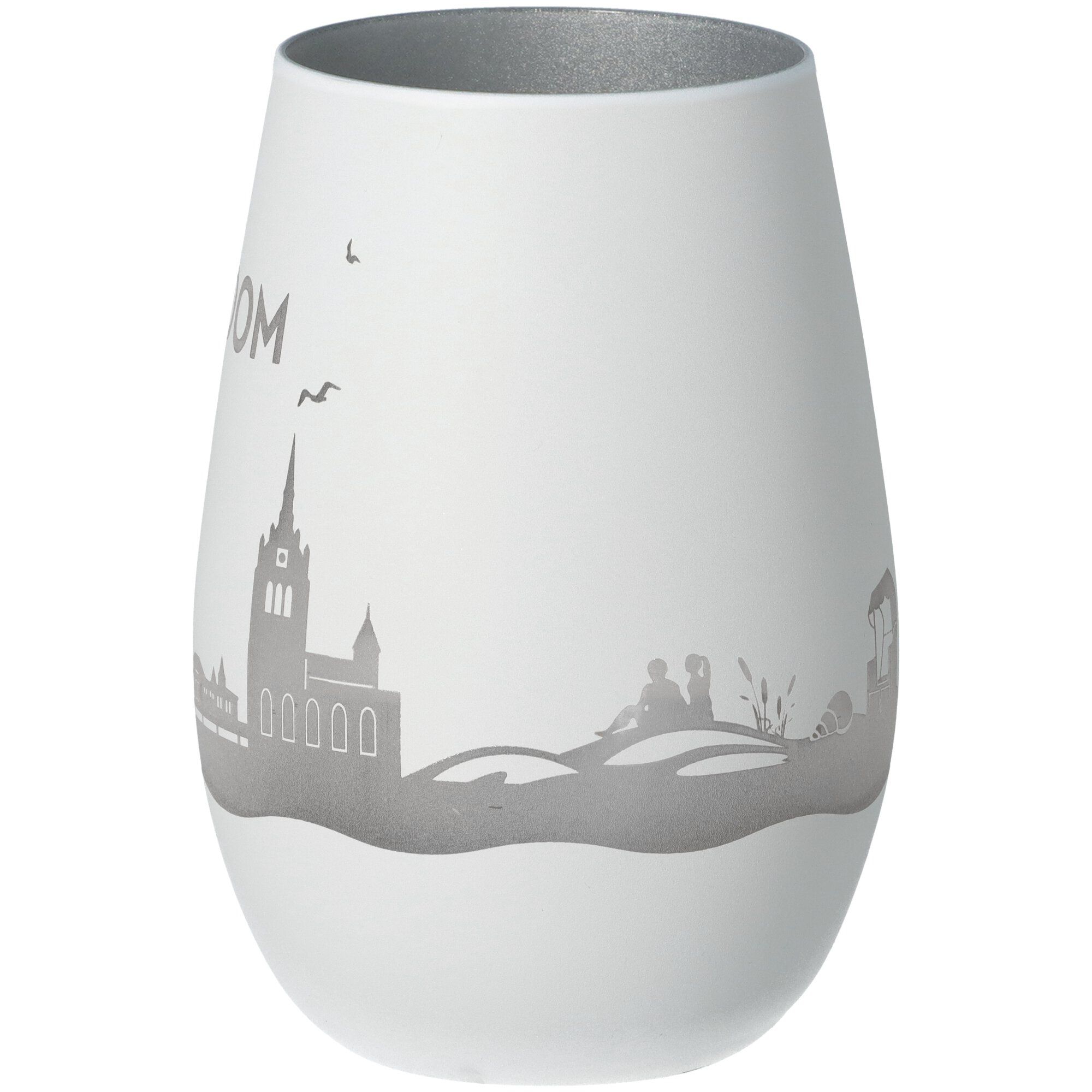 Windlicht Skyline Usedom Weiß/Silber Windlicht Skyline Usedom Weiß/Silber