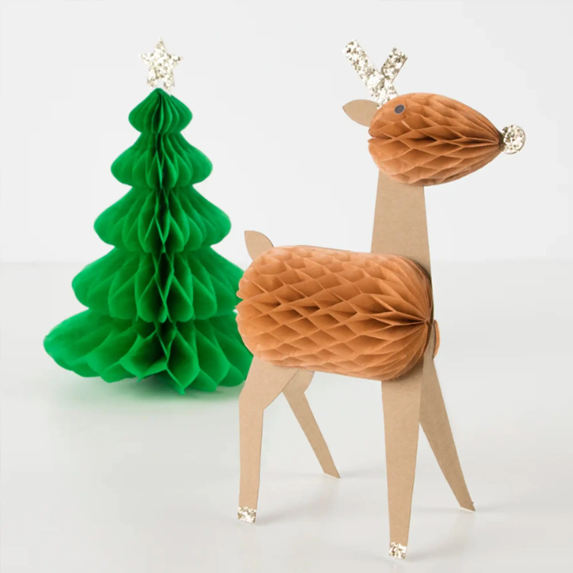 Meri Meri - 10x 3D Wabenfiguren Weihnachten