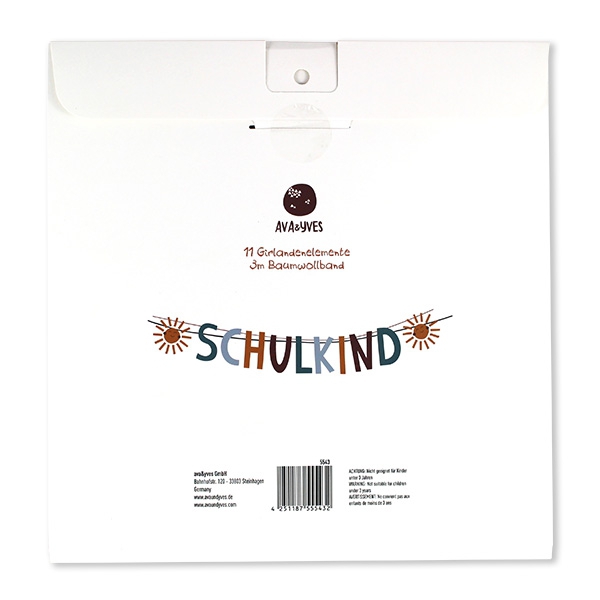 Girlande zur Einschulung "Schulkind" Adventure Girlande zur Einschulung "Schulkind" Adventure