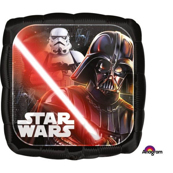 Folienballon Eckig Star Wars Classic 43cm Folienballon Eckig Star Wars Classic 43cm