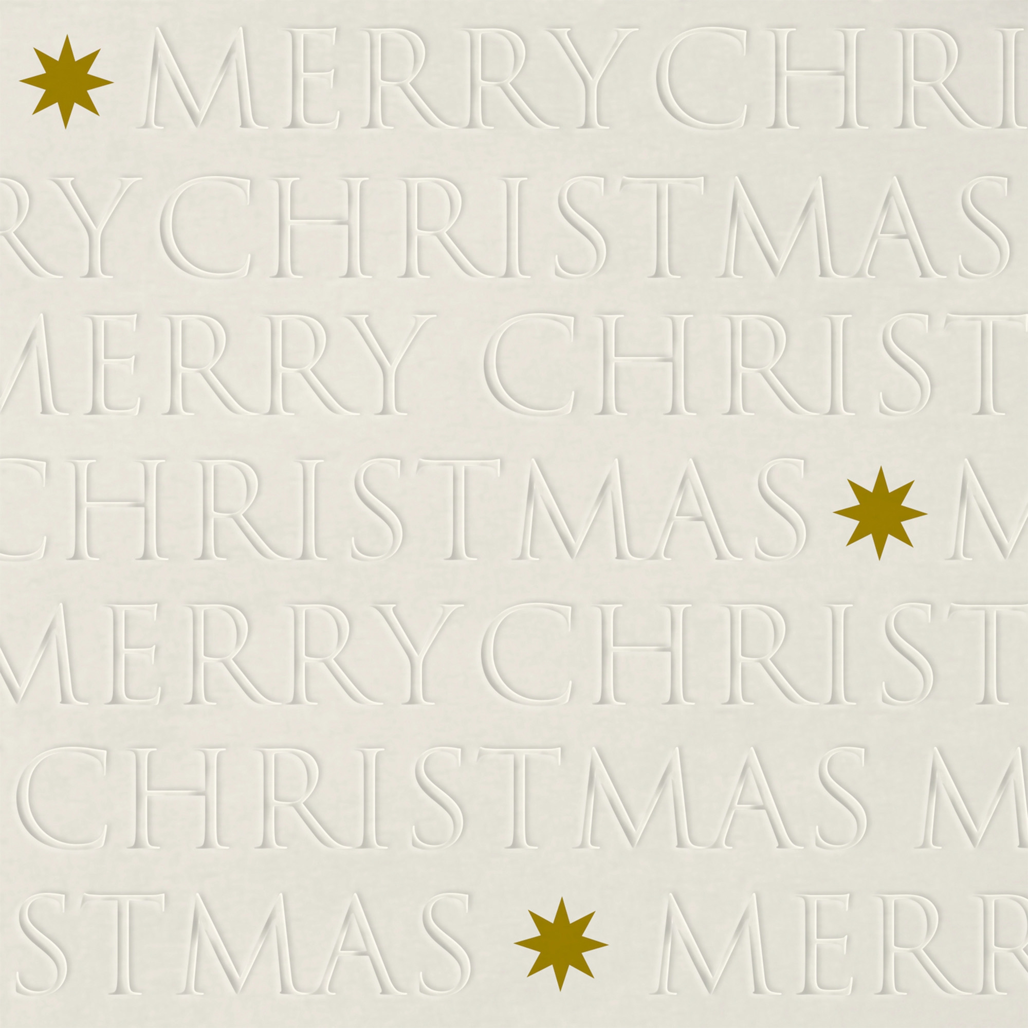 20 Servietten "Christmas Letters off white" 33x33cm