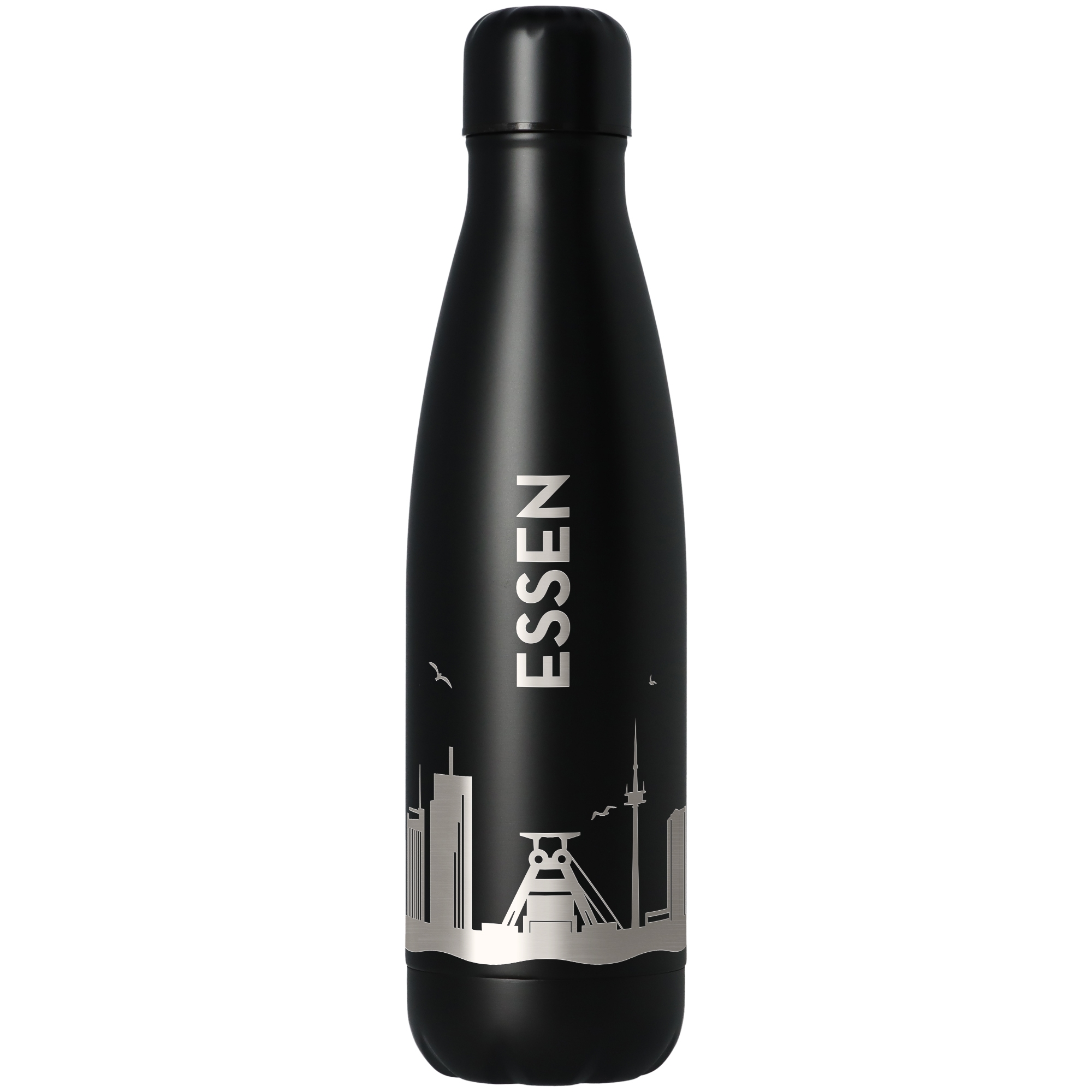 295ccecc2f77c92d6f17e5b5ac3b35cc7a5c98fb Trinkflasche Skyline Essen Schwarz 500ml