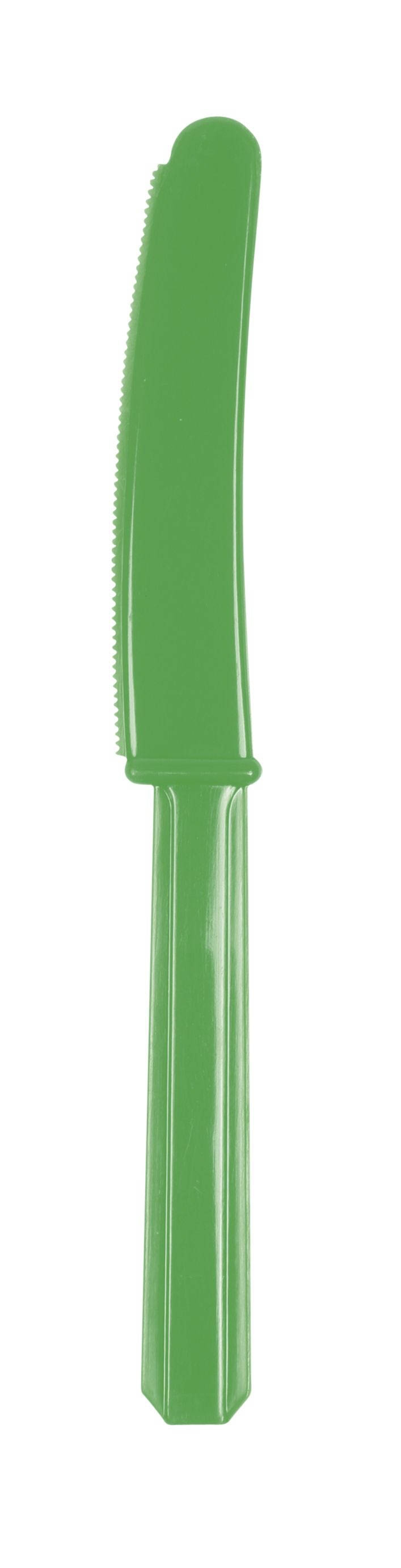 Festliches Grün - 10 Plastikmesser Festliches Grün - 10 Plastikmesser