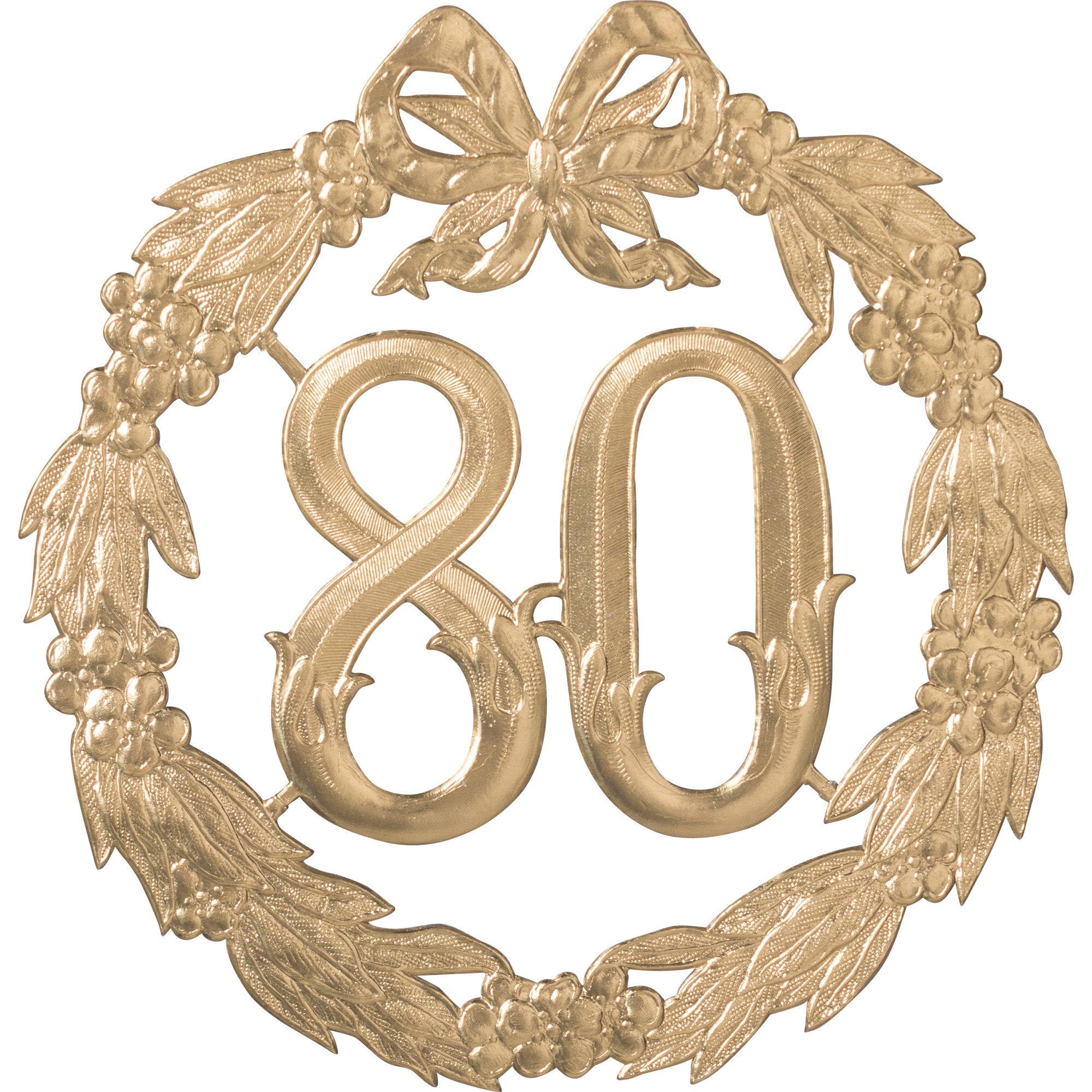 Jubiläumszahl Gold "80"