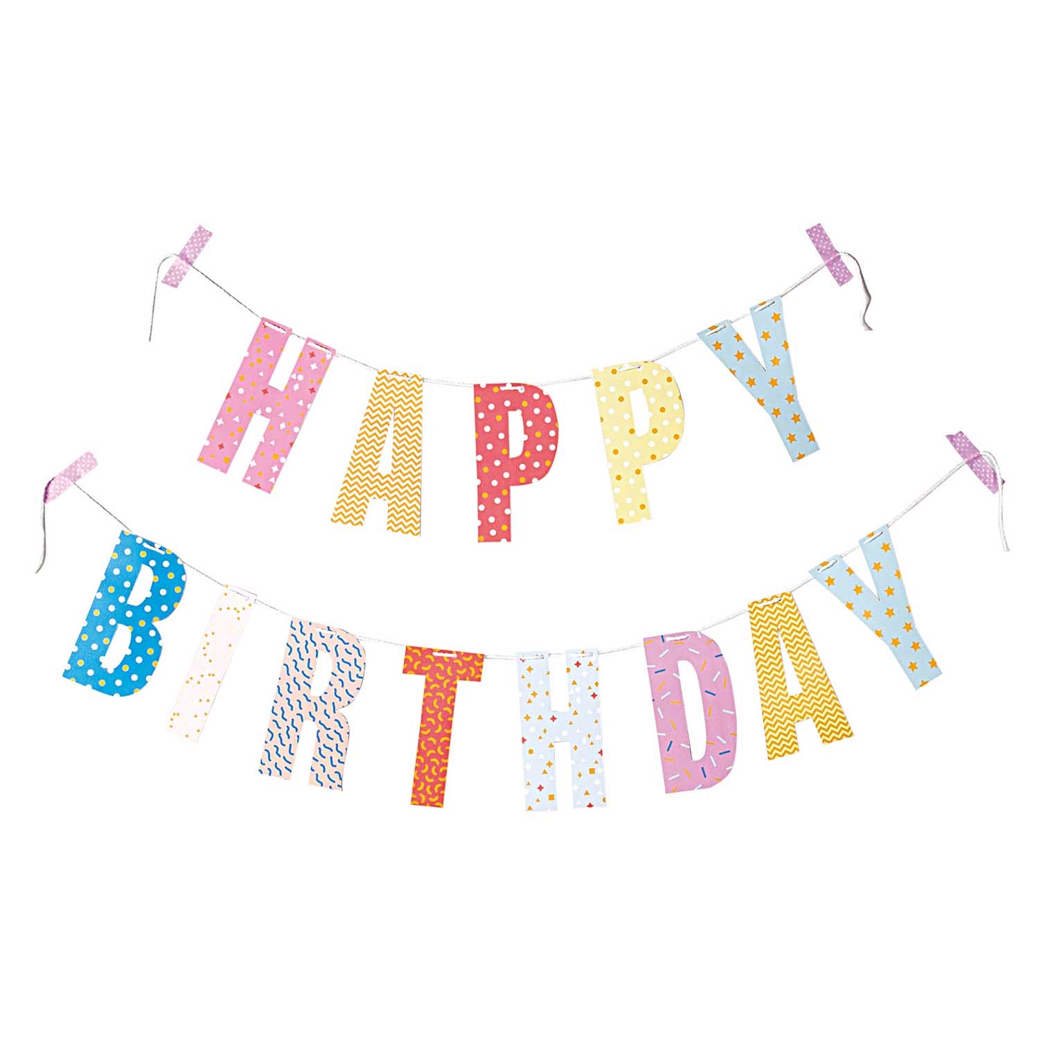 Girlande - Happy Birthday "Pastelltraum" Girlande - Happy Birthday "Pastelltraum"