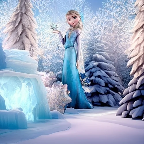 Figur, Eiskönigin, Eisprinzessin, Disneyfigur, Kunststofffigur