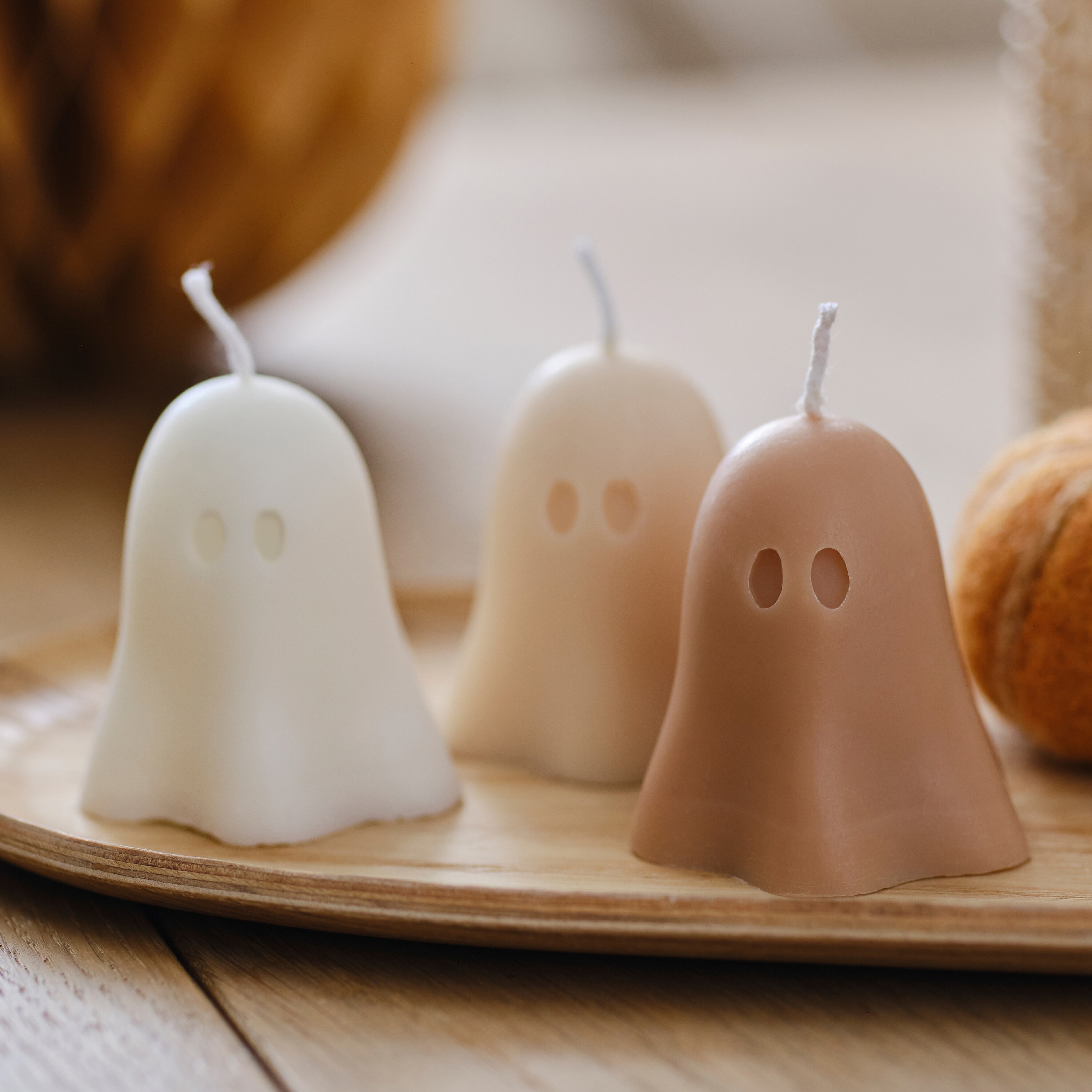 Halloween Geister Kerzen 3 Stk. Halloween Geister Kerzen 3 Stk.