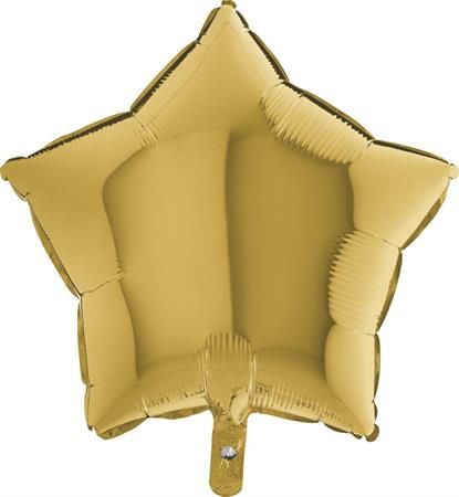Folienballon Stern Gelbgold 45cm