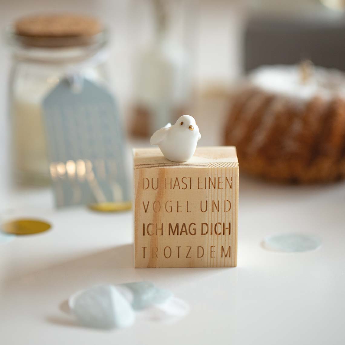 Räder Design - Glückskästchen "Vogel"